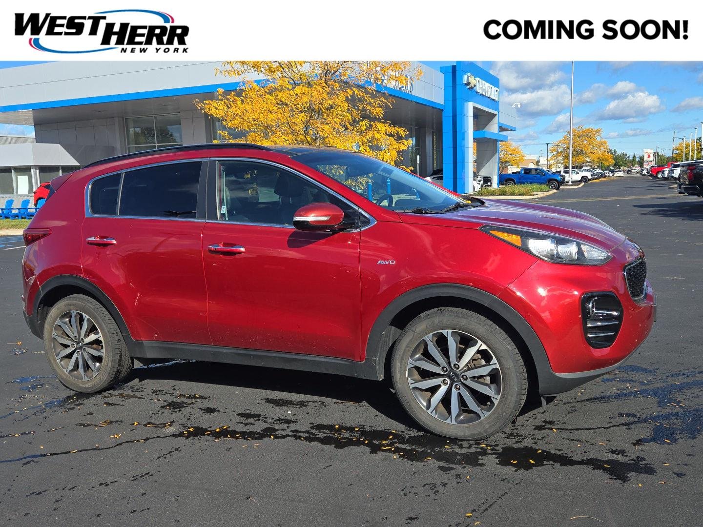 Used 2019 Hyper Red Kia EX image 1