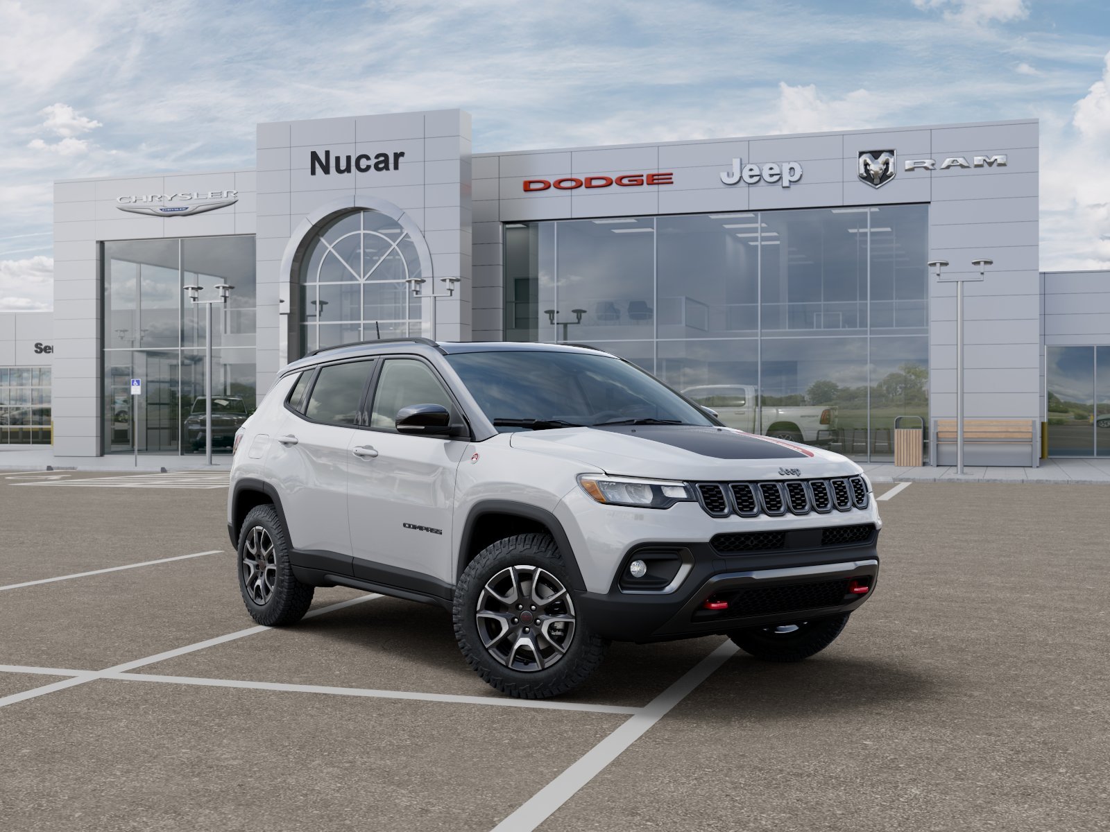 New 2026 Bright White Clear-Coat Exterior Paint Jeep Trailhawk image 101
