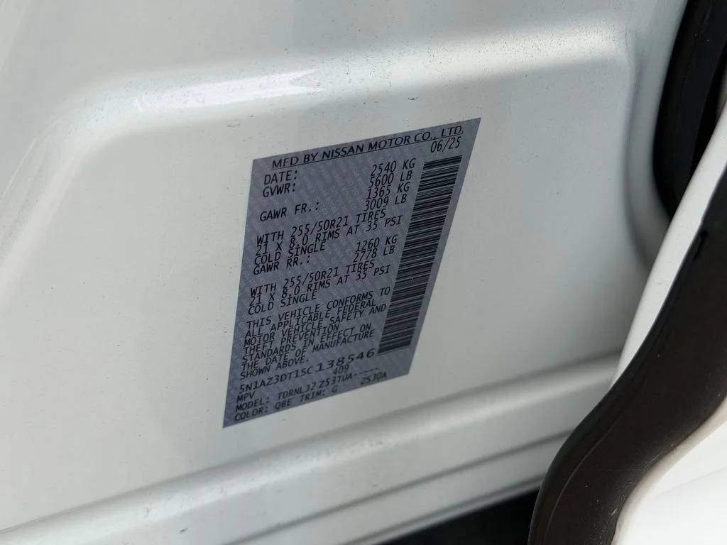 Certified Used 2025 White Nissan Platinum image 22