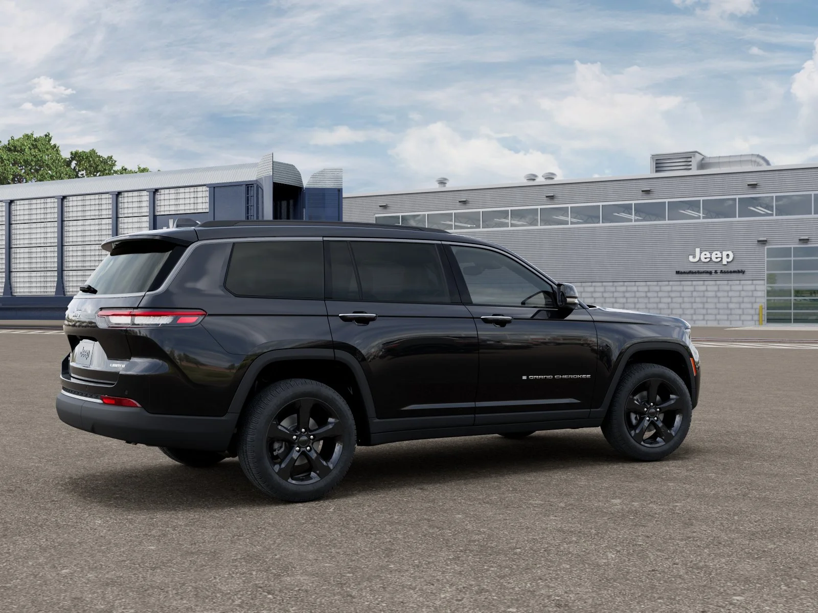 New 2026 Diamond Black Crystal Pearl-Coat Exterior Paint Jeep Limited image 2