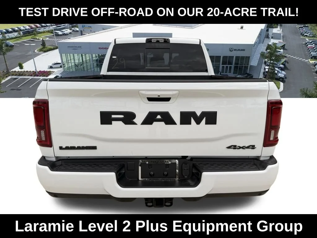 New 2026 Bright White Clear-Coat Exterior Paint RAM Laramie image 5