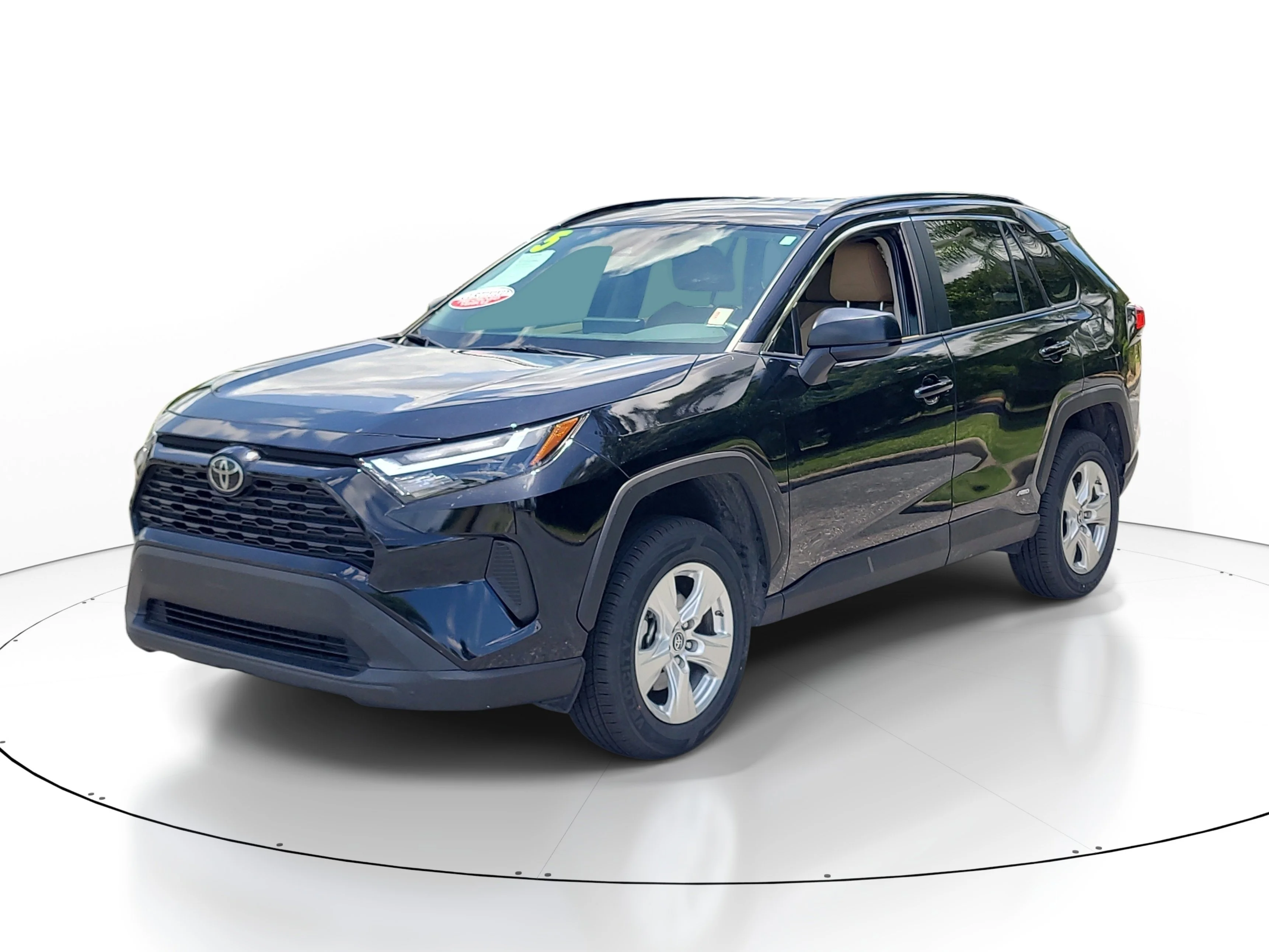 Certified Used 2025 Midnight Black Metallic Toyota Hybrid LE image 3
