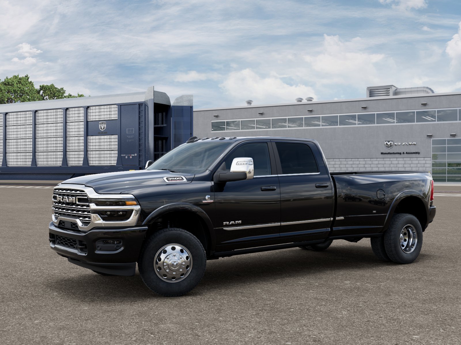 New 2026 Diamond Black Crystal Pearl-Coat Exterior Paint RAM Limited image 1