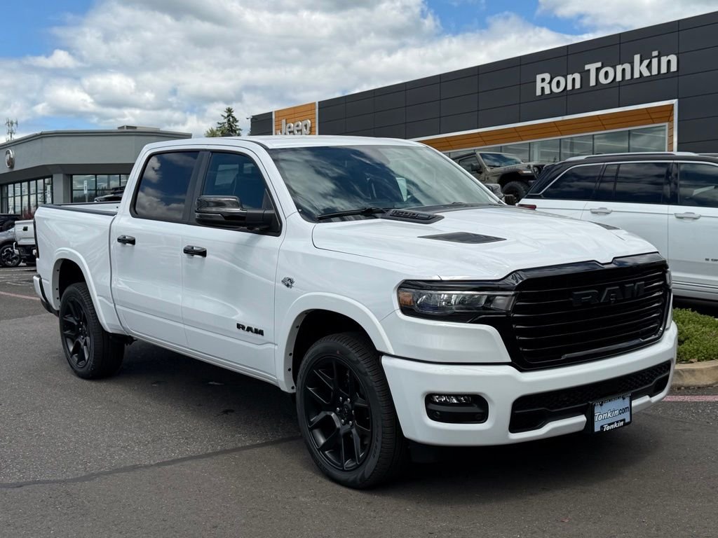 New 2026 Bright White Clear-Coat Exterior Paint RAM Laramie image 2