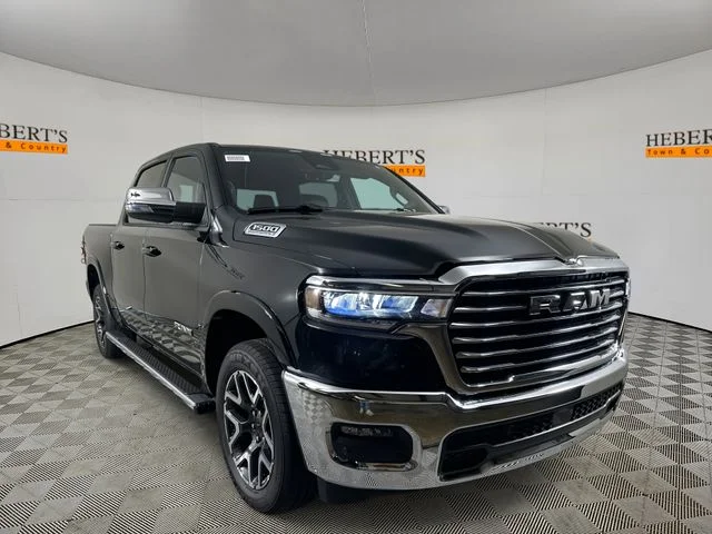 New 2026 Diamond Black Crystal Pearl-Coat Exterior Paint RAM Laramie image 3