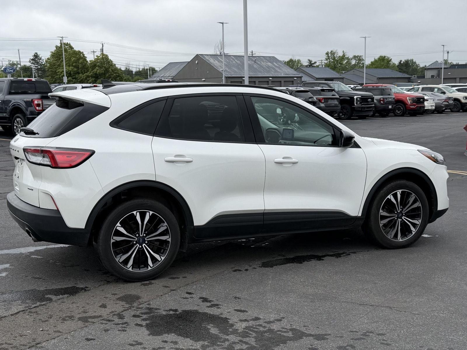 Used 2022 Star White Metallic Tri-Coat Ford SE image 5