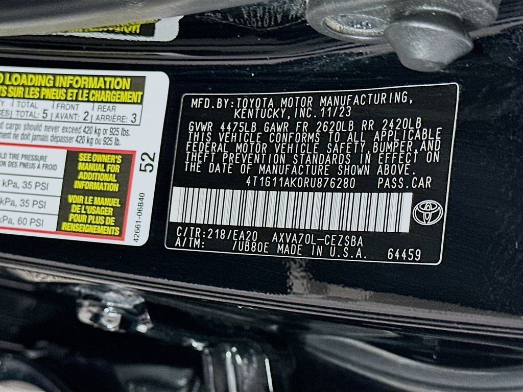 Used 2024 Black Toyota SE image 30