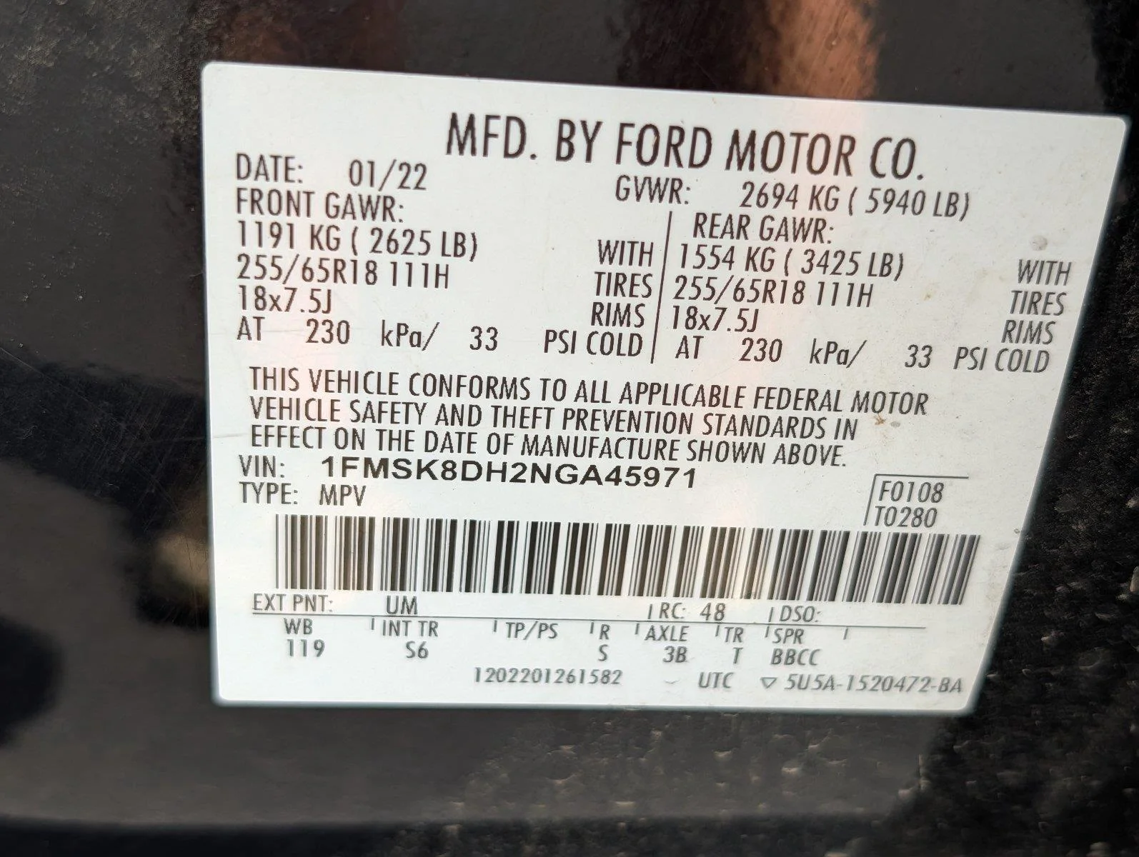 Used 2022 Agate Black Ford XLT image 36
