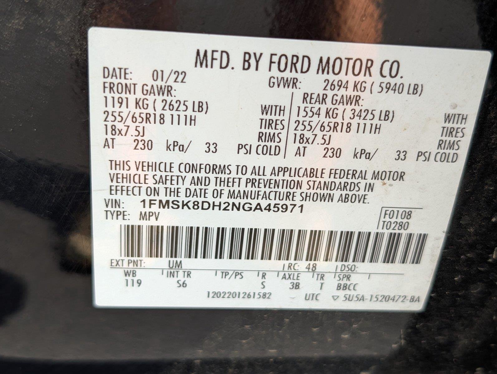 Used 2022 Agate Black Ford XLT image 36