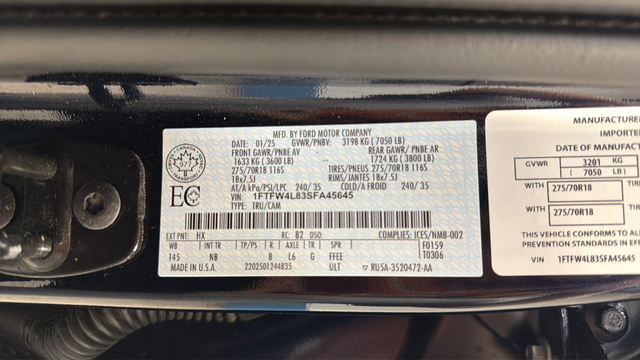 Used 2025 Antimatter Blue Metallic Ford Tremor image 27