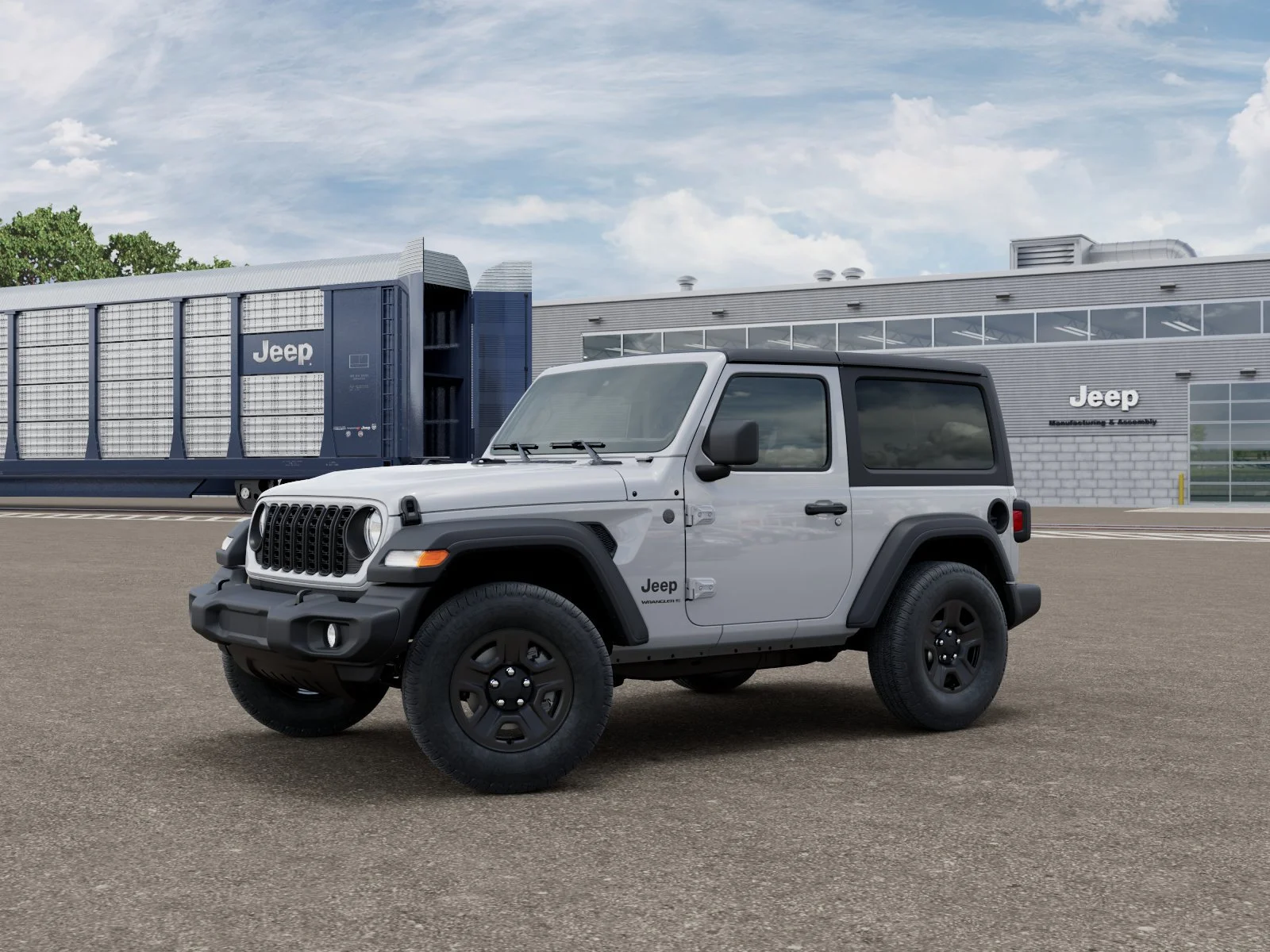 New 2026 Bright White Clearcoat Jeep Sport image 2