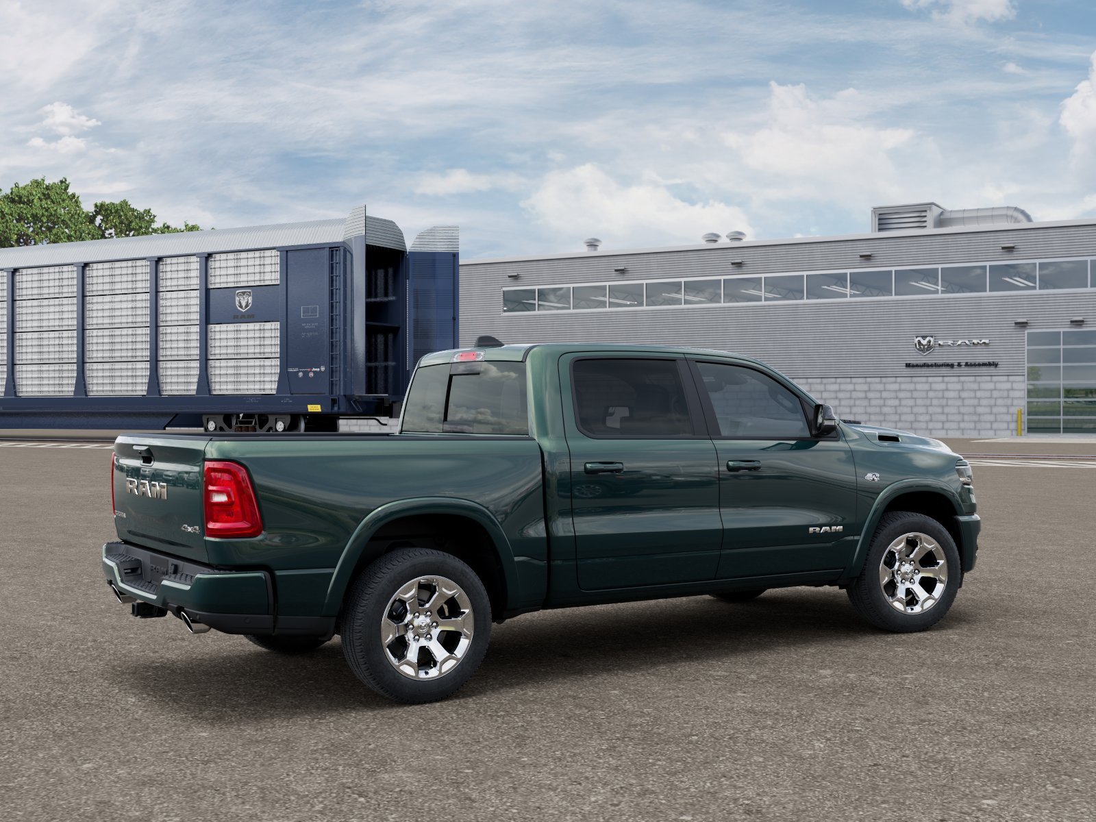 New 2027 Serrano-Green Metallic Exterior Paint RAM Big Horn/Lone Star image 2