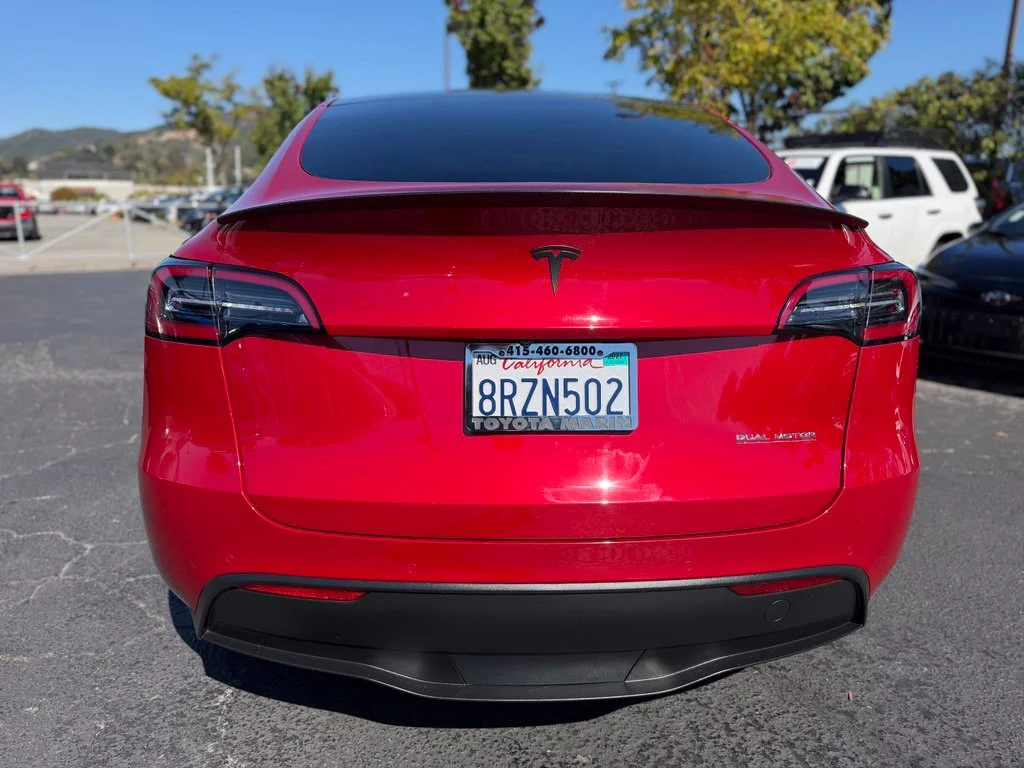 Used 2020 Red Tesla Performance image 9