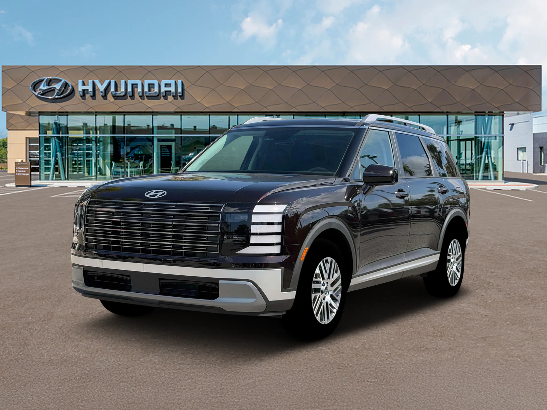 New 2026 Galaxy Maroon Pearl Hyundai SEL image 1
