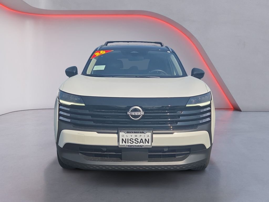 New 2026 Aspen White TriCoat / Super Black Two-tone Nissan SV image 8