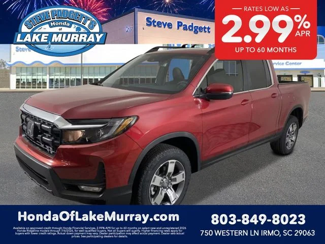 New 2026 Radiant Red Metallic II Honda RTL image 1