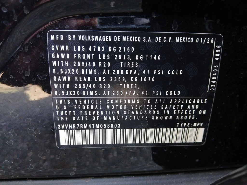 New 2026 Black Volkswagen 2.0T SE R-Line Black image 29