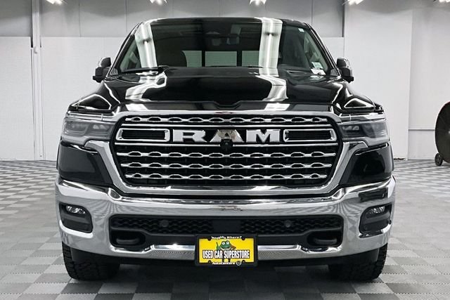 Used 2025 Diamond Black Crystal Pearlcoat Ram Limited image 4