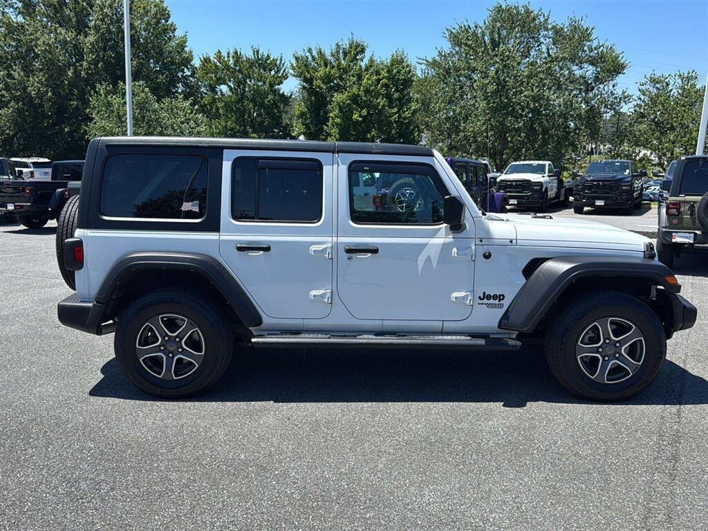 Used 2021 Bright White Clearcoat Jeep Unlimited Sport S image 6