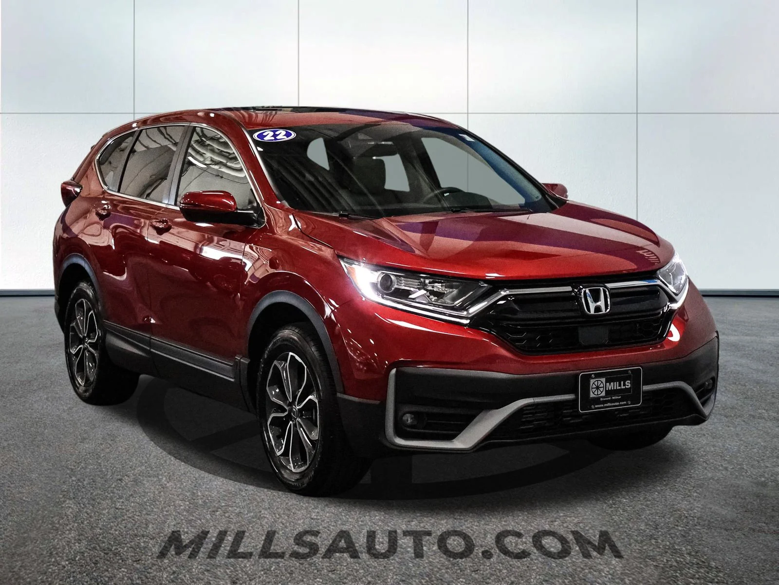Certified Used 2022 Radiant Red Metallic Honda AWD EX image 11
