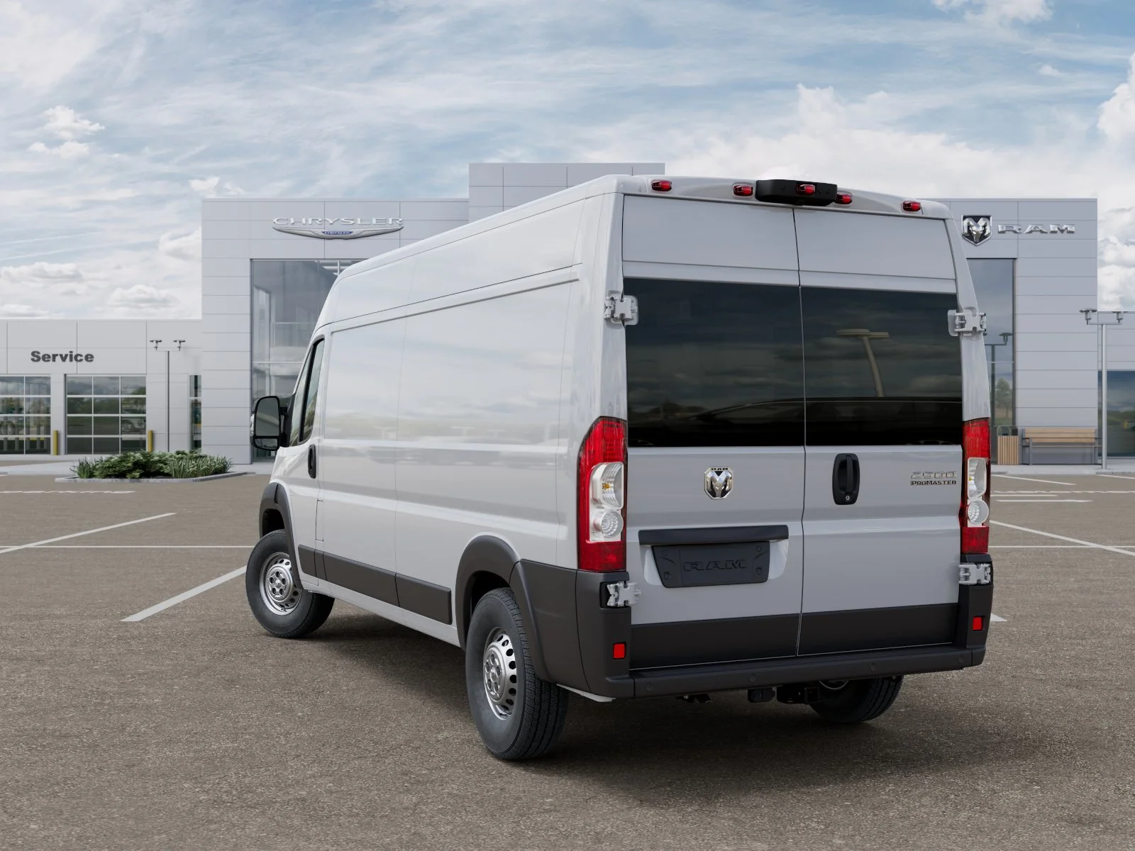 New 2026 Bright White Clear-Coat Exterior Paint RAM Tradesman image 3