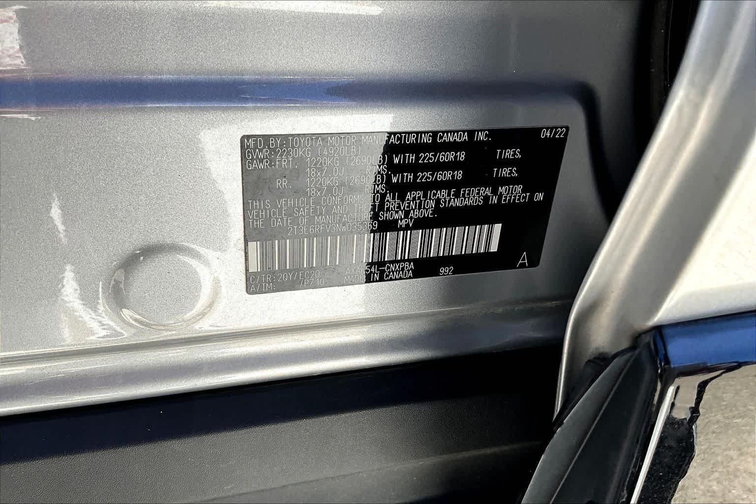 Used 2022 Silver Sky Metallic/Midnight Black Metallic Toyota Hybrid XSE image 35