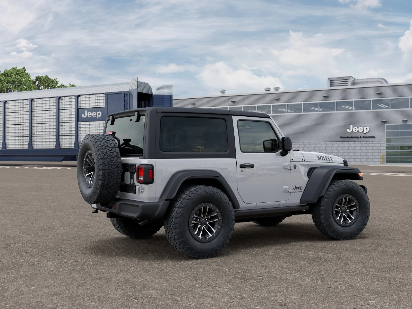 New 2026 Bright White Clear-Coat Exterior Paint Jeep Willys image 2