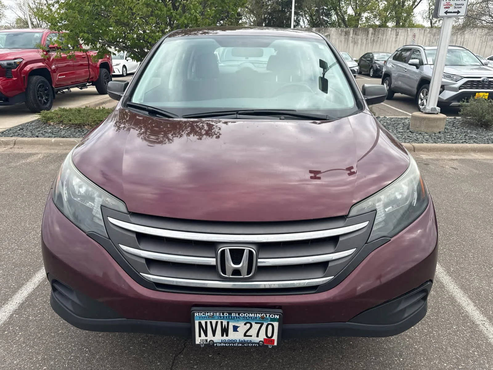 Used 2014 Honda CR-V LX with VIN 5J6RM4H3XEL088590 for sale in Golden Valley, Minnesota