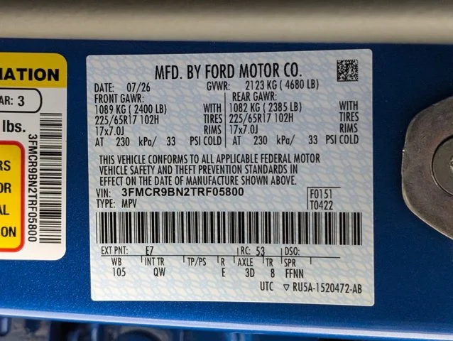 New 2026 Velocity Blue Metallic Ford Big Bend® image 47