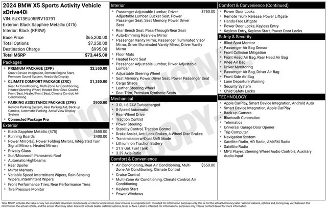 Certified Used 2024 Black BMW sDrive40i image 44