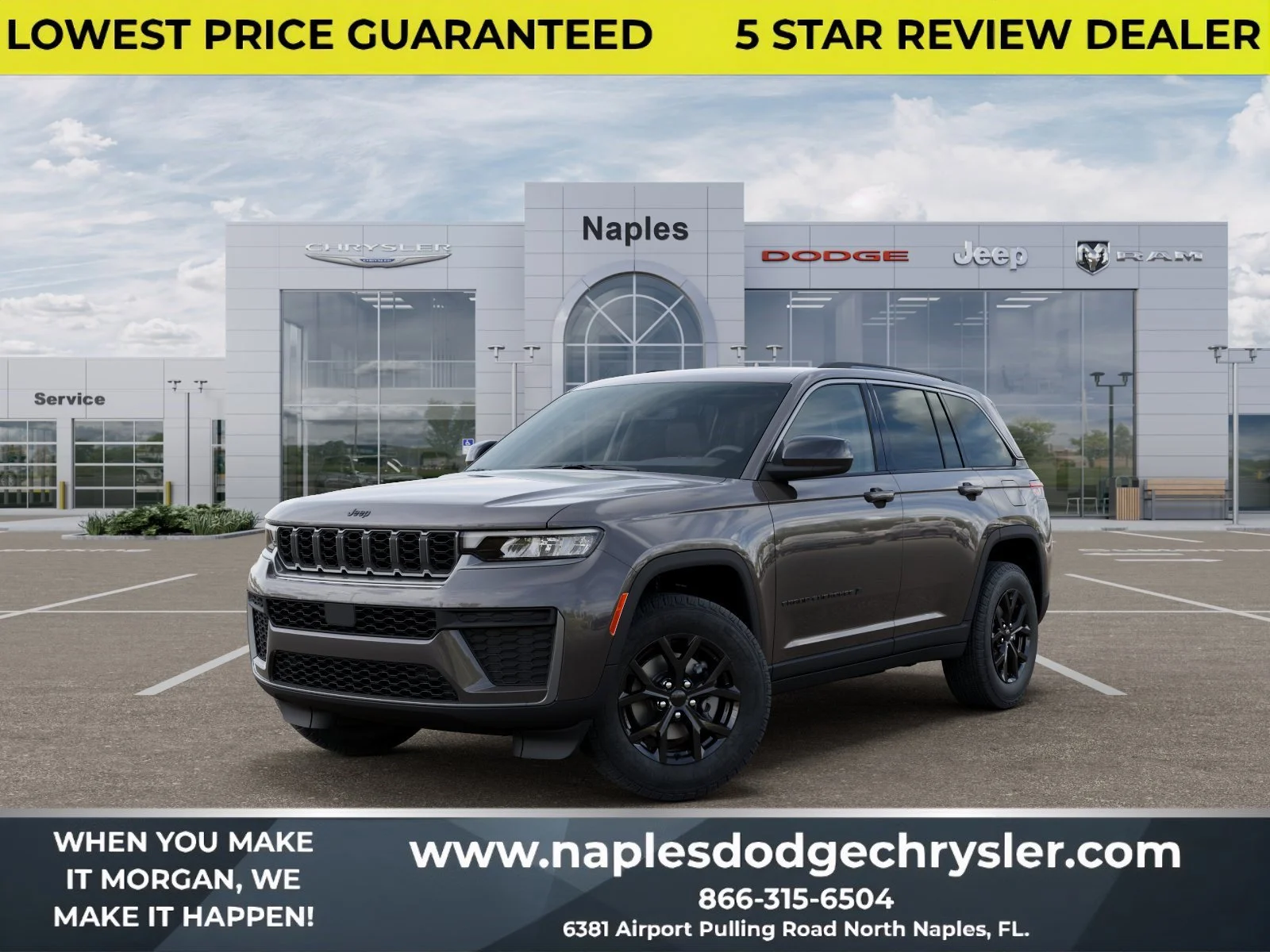 New 2026 Baltic Gray Metallic Clear-Coat Exterior Paint Jeep Laredo Altitude image 1