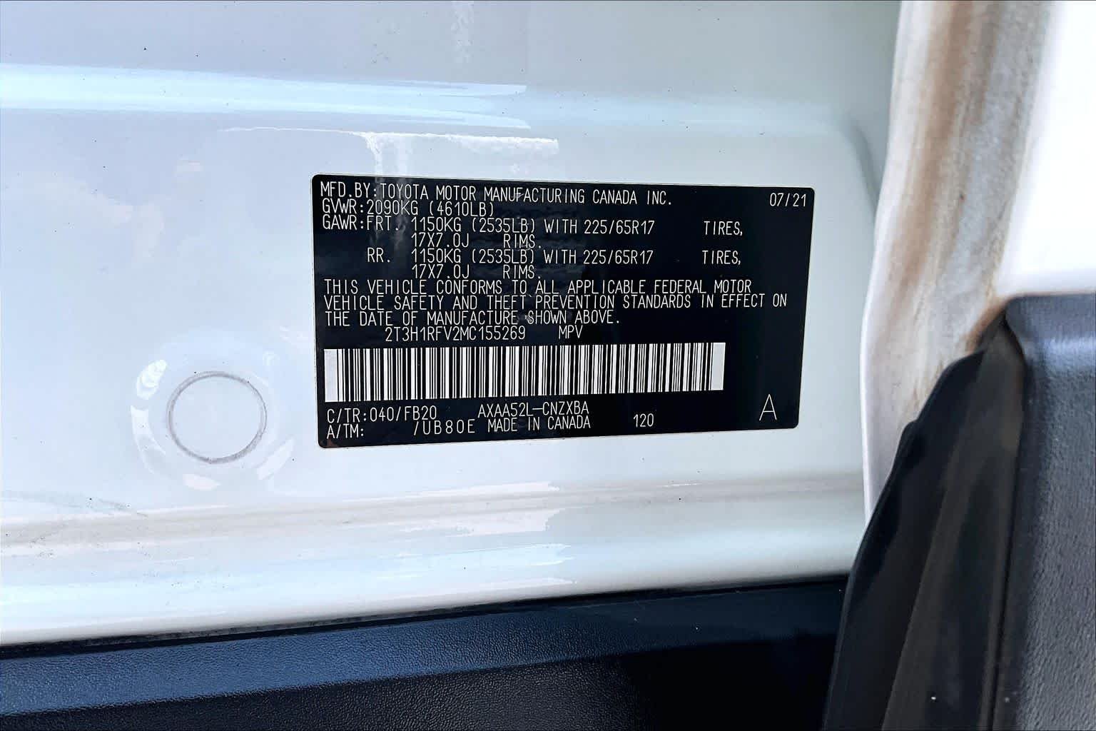 Used 2021 Super White Toyota LE image 32
