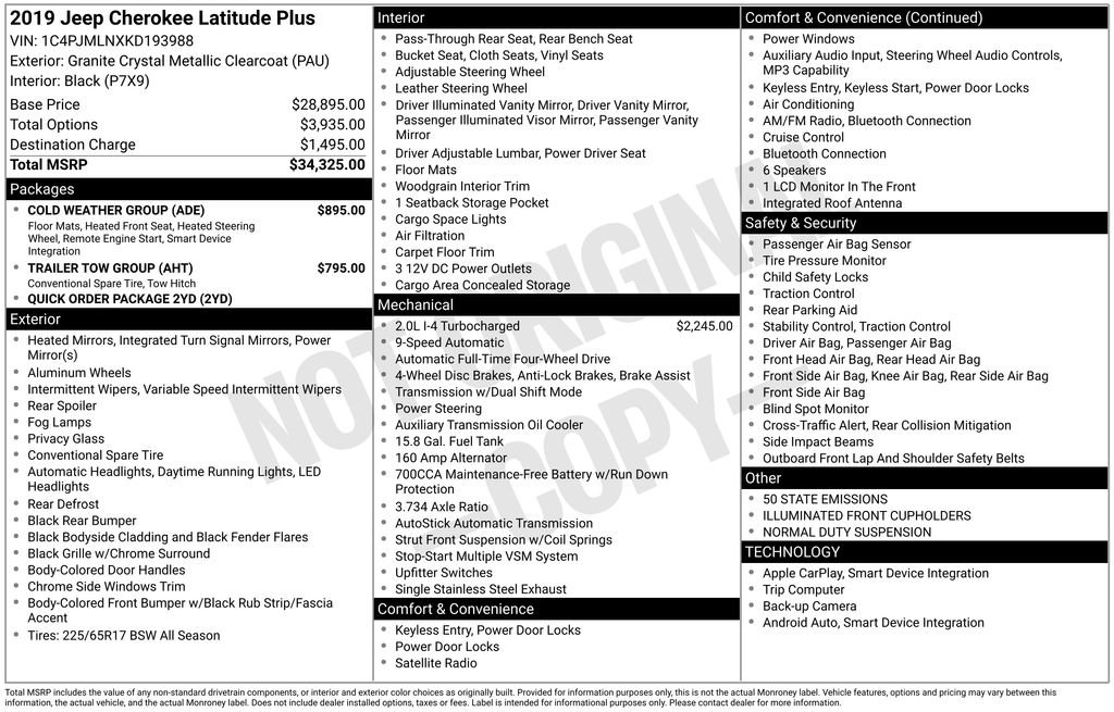 Used 2019 Gray Jeep Latitude Plus image 2