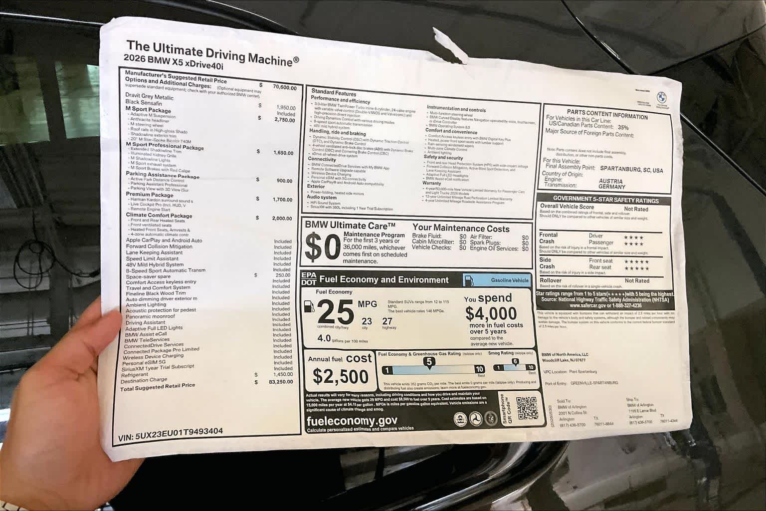 New 2026 Dravit Grey Metallic BMW xDrive40i image 19