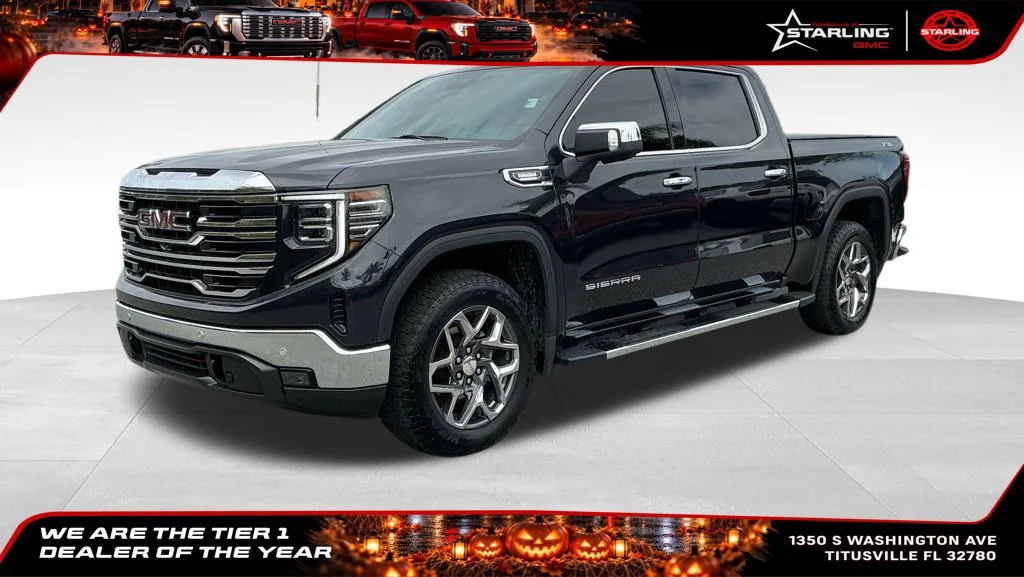 Certified Used 2025 Titanium Rush Metallic GMC SLT image 1