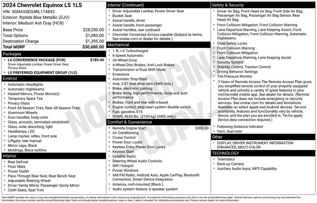 Used 2024 Blue Chevrolet LS image 25