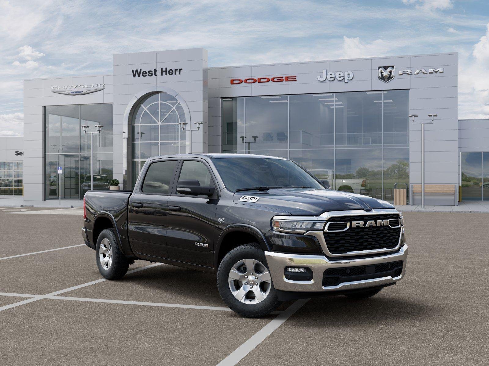 New 2026 Diamond Black Crystal Pearlcoat RAM RAM 1500 BIG HORN CREW CAB 4X4 image 5