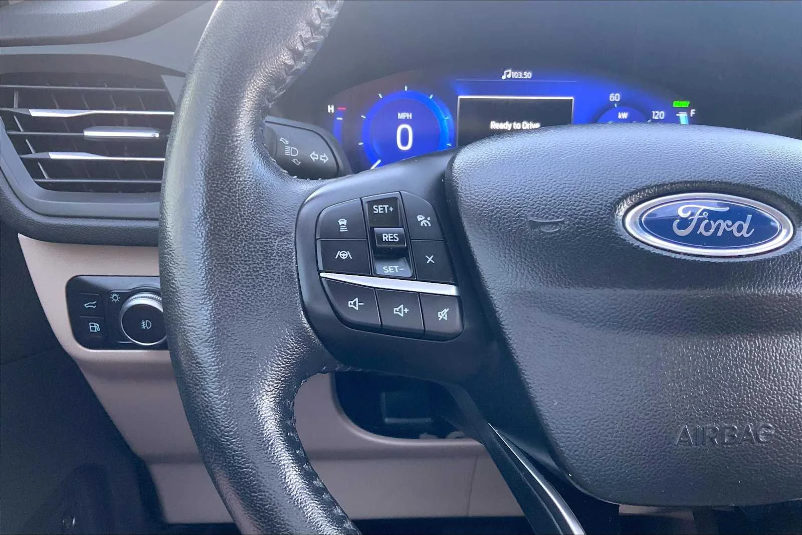 Used 2020 Star White Metallic Tri-Coat Ford Titanium Hybrid image 24