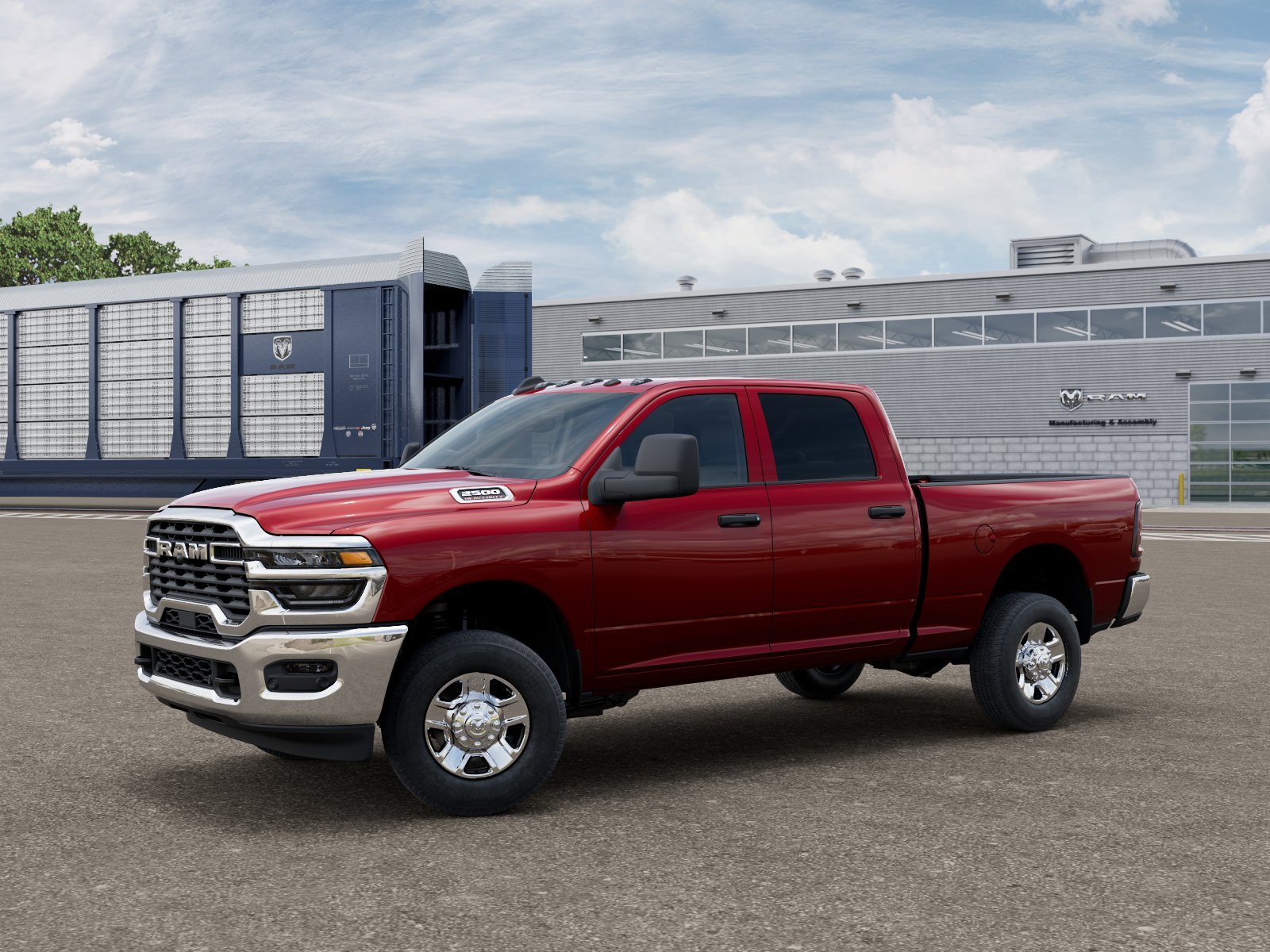 New 2026 Molten Red Pearl-Coat Exterior Paint RAM TRADESMAN image 1