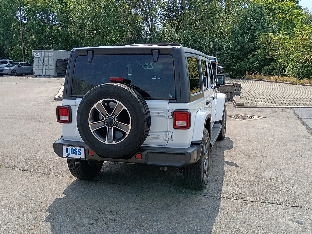 Used 2023 Bright White Clear Coat Jeep Sahara image 3