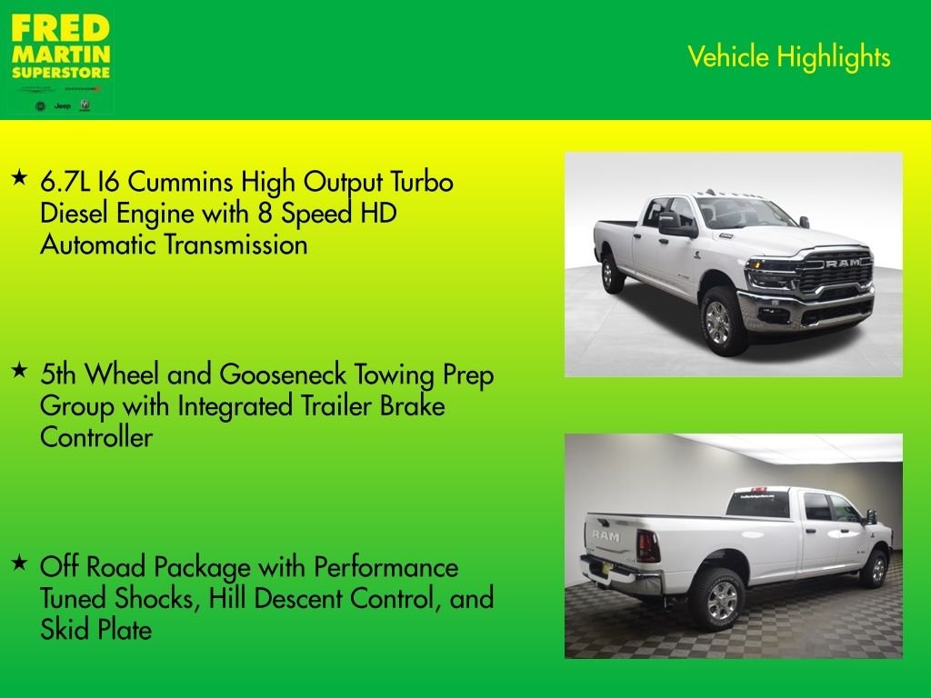 New 2026 Bright White Clear-Coat Exterior Paint RAM Big Horn image 7