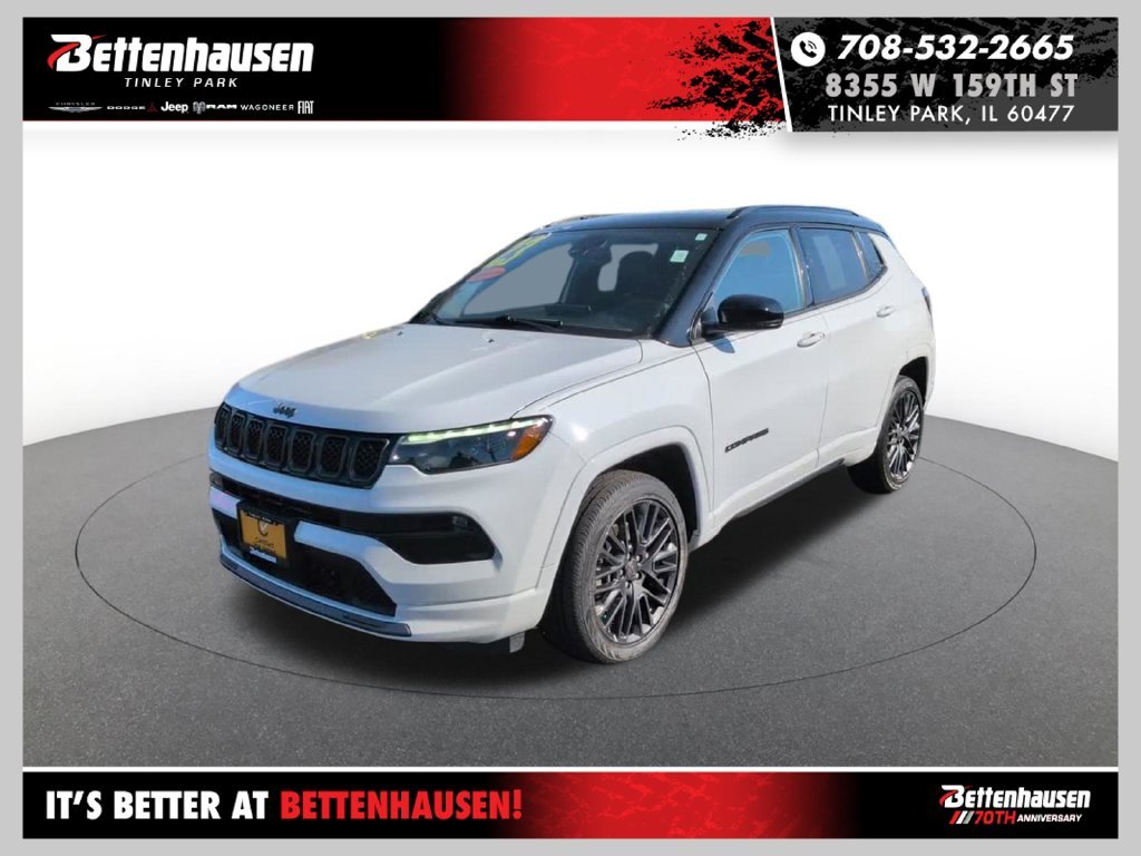 Certified Used 2023 Bright White Clearcoat Jeep High Altitude image 1