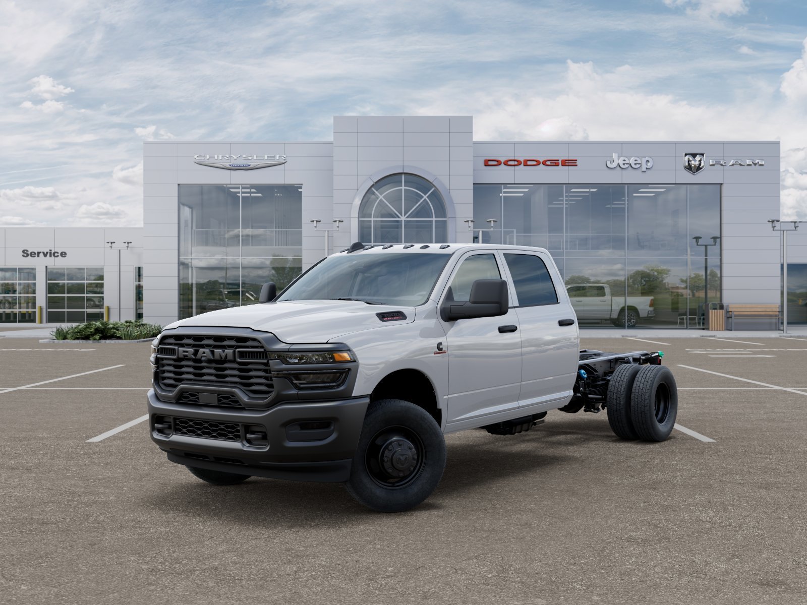 New 2026 Bright White Clear-Coat Exterior Paint RAM Tradesman image 3