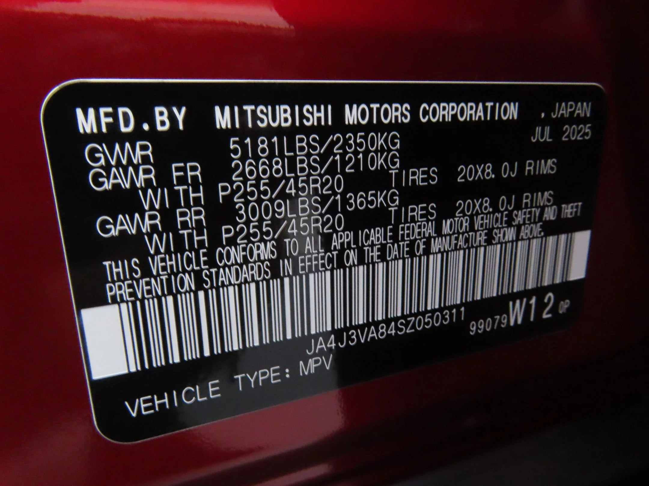 Used 2025 Red Mitsubishi SE image 29