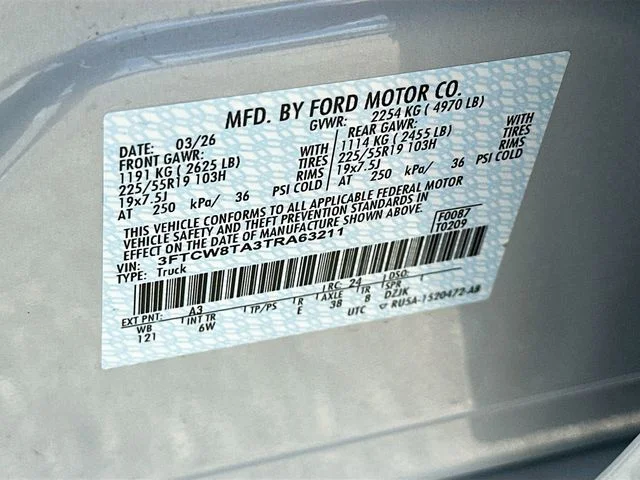 New 2026 White Metallic Ford Lobo Standard image 19