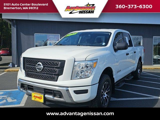 Used 2022 Glacier White Nissan SV image 1