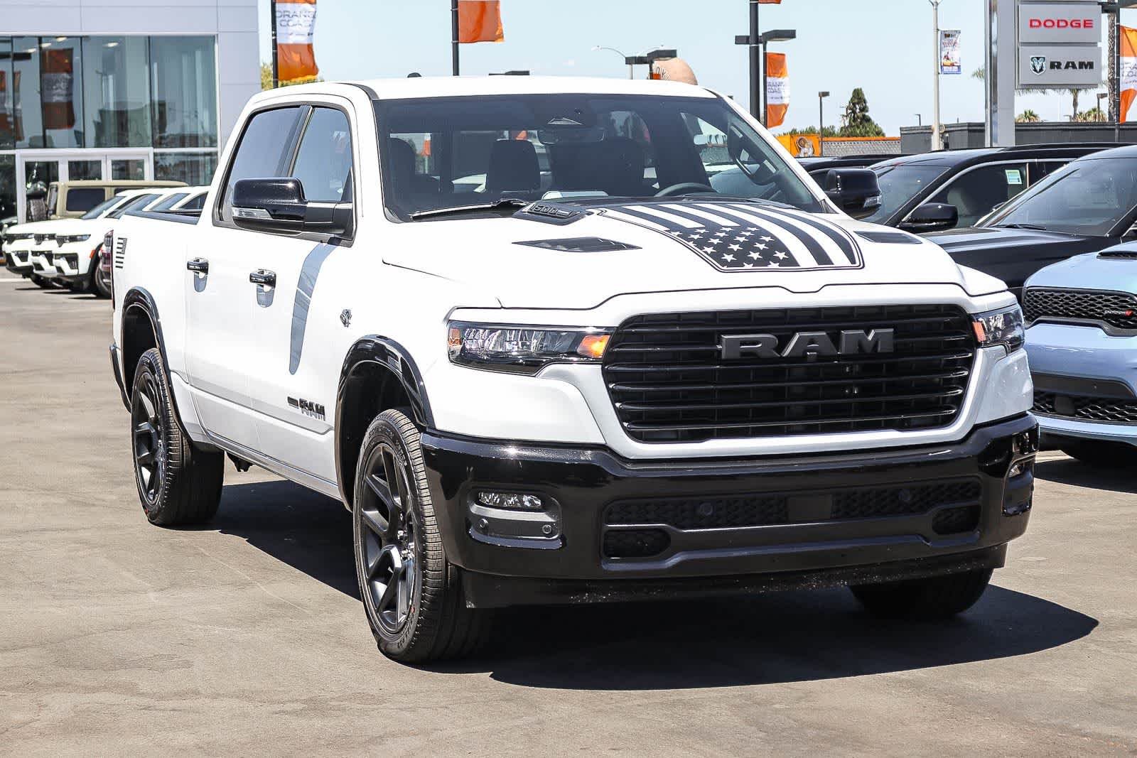 New 2026 Bright White Clear-Coat Exterior Paint RAM Laramie image 3