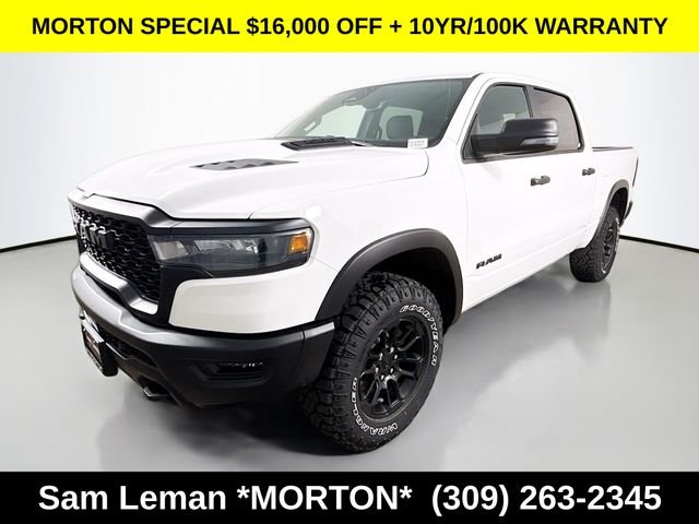 New 2026 Bright White Clear-Coat Exterior Paint Ram Rebel image 3