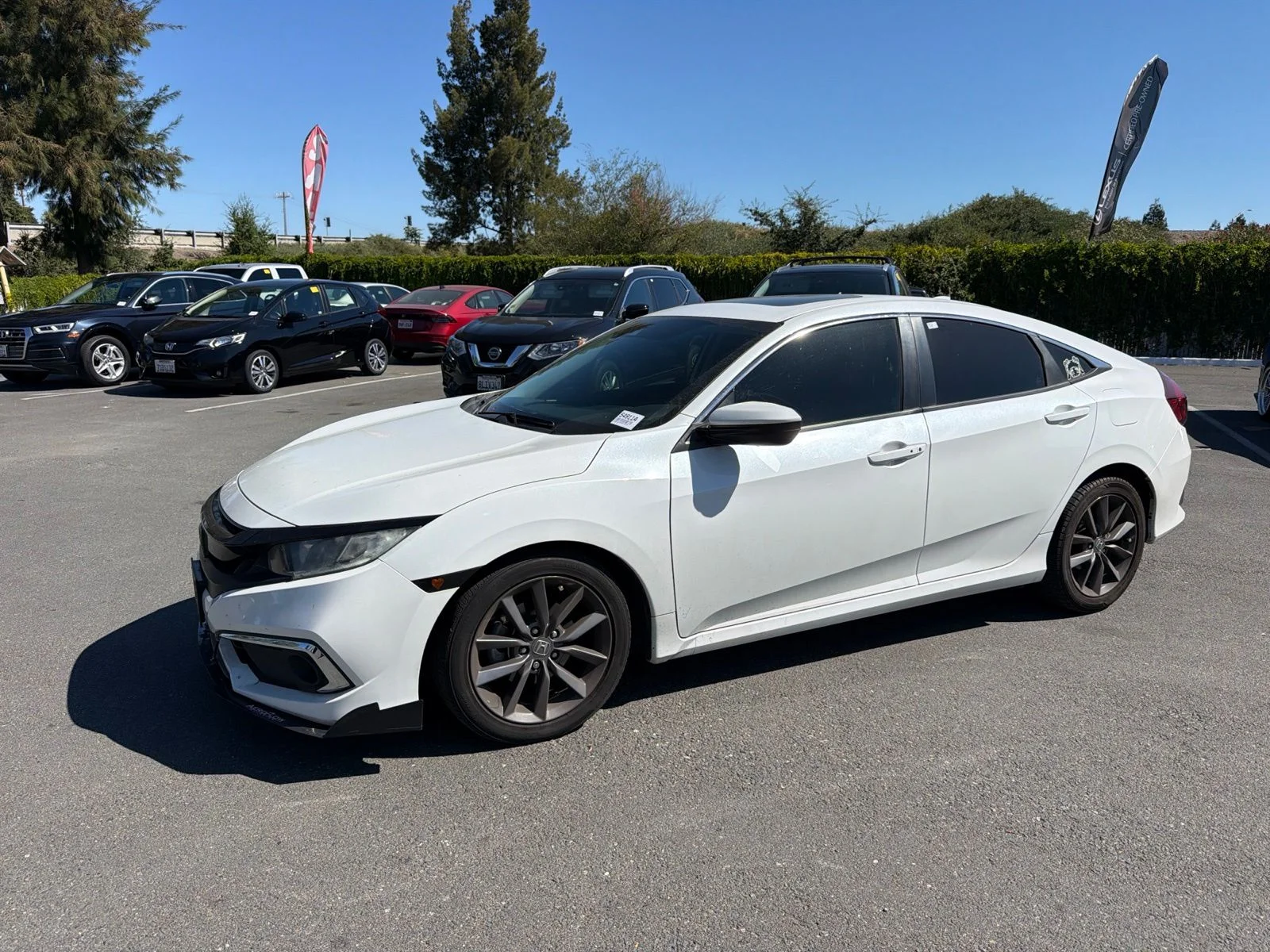 Used 2019 White Orchid Pearl Honda EX image 4
