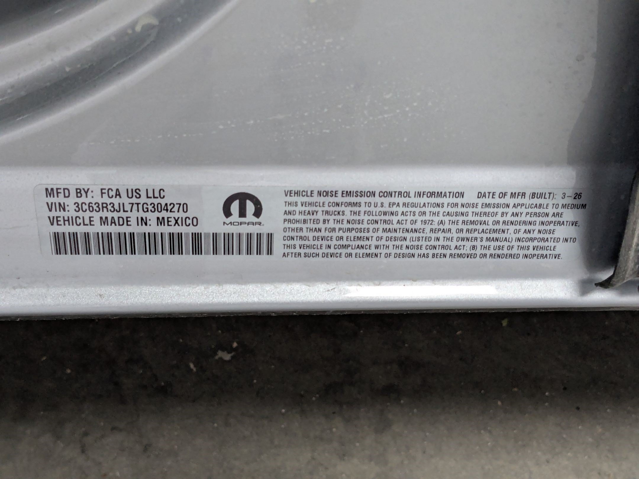 New 2026 Silver-Zynith Exterior Paint RAM Laramie image 18